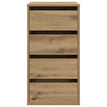 Corner Chest of Drawers Artisian Oak 40x41x76 cm Engineered Wood