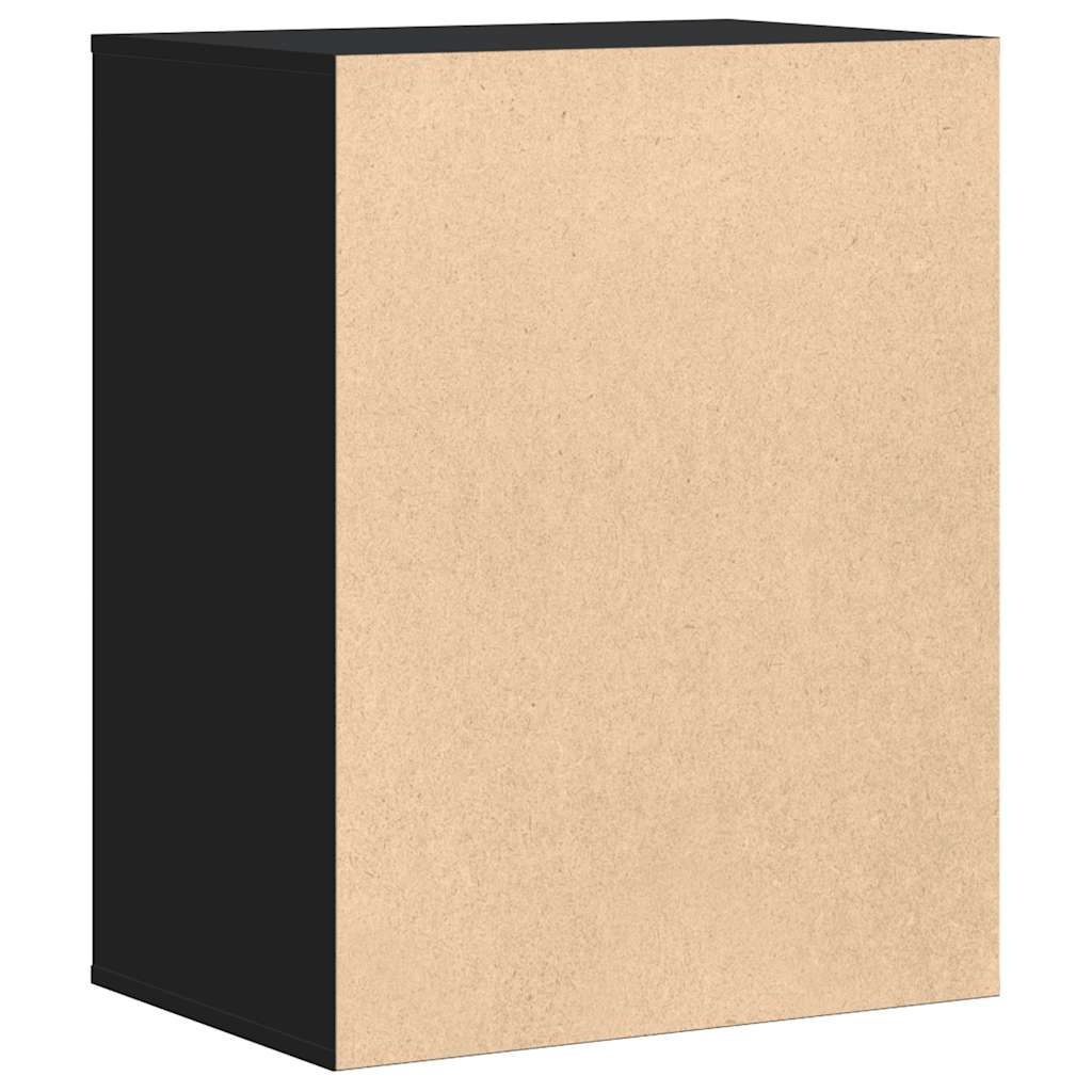 Corner Chest of Drawers Black 60x41x76 cm Engineered Wood