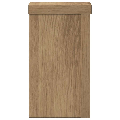 Plant Stands 2 pcs Artisan Oak 10x10x18 cm Engineered Wood