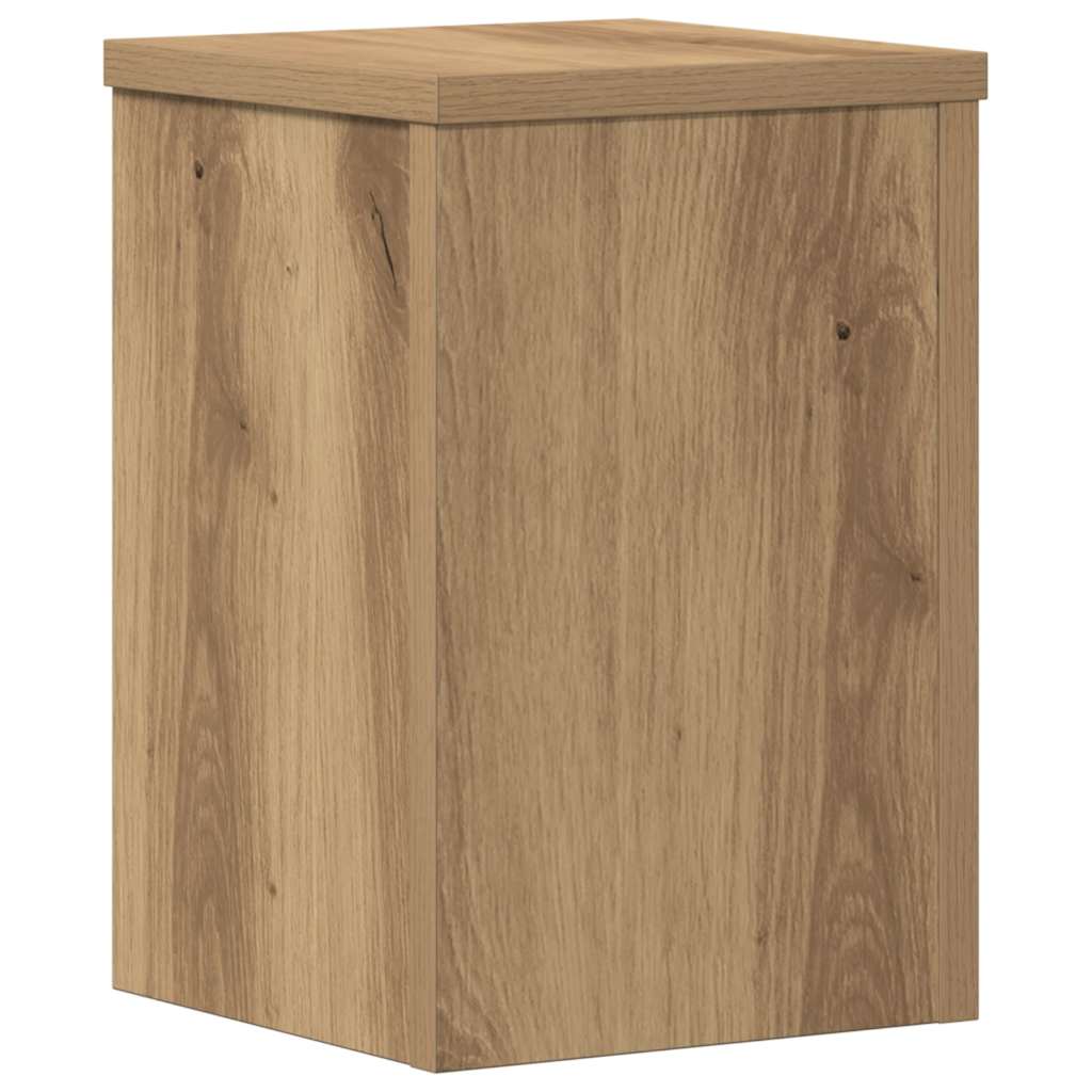 Plant Stands 2 pcs Artisan Oak 20x20x30 cm Engineered Wood