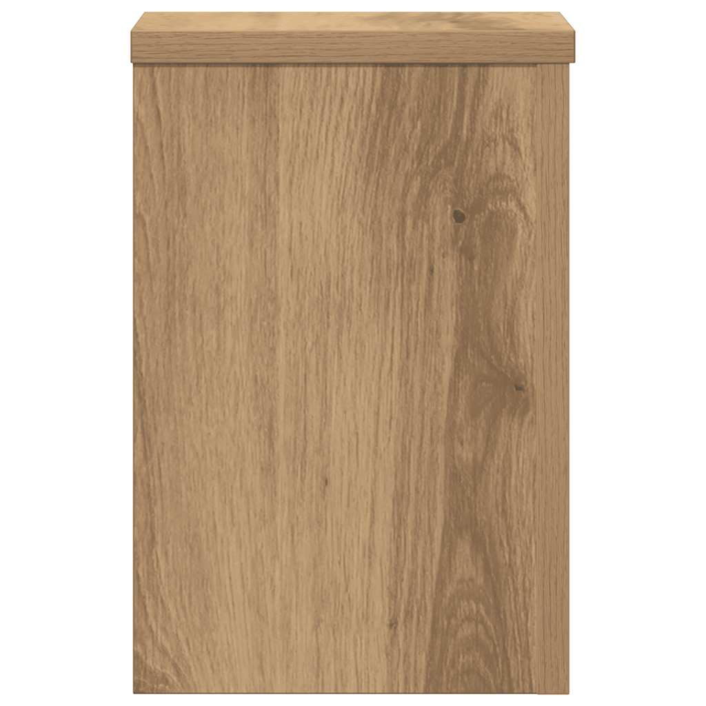 Plant Stands 2 pcs Artisan Oak 20x20x30 cm Engineered Wood