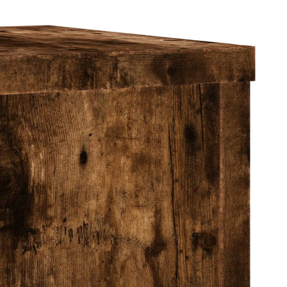 Plant Stands 2 pcs Smoked Oak 25x25x35 cm Engineered Wood
