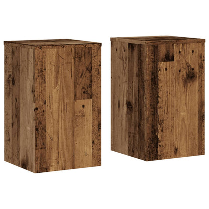 Plant Stands 2 pcs Old Wood 30x30x50 cm Engineered wood
