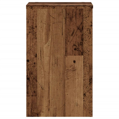 Plant Stands 2 pcs Old Wood 30x30x50 cm Engineered wood
