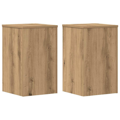 Plant Stands 2 pcs Artisan Oak 30x30x50 cm Engineered wood