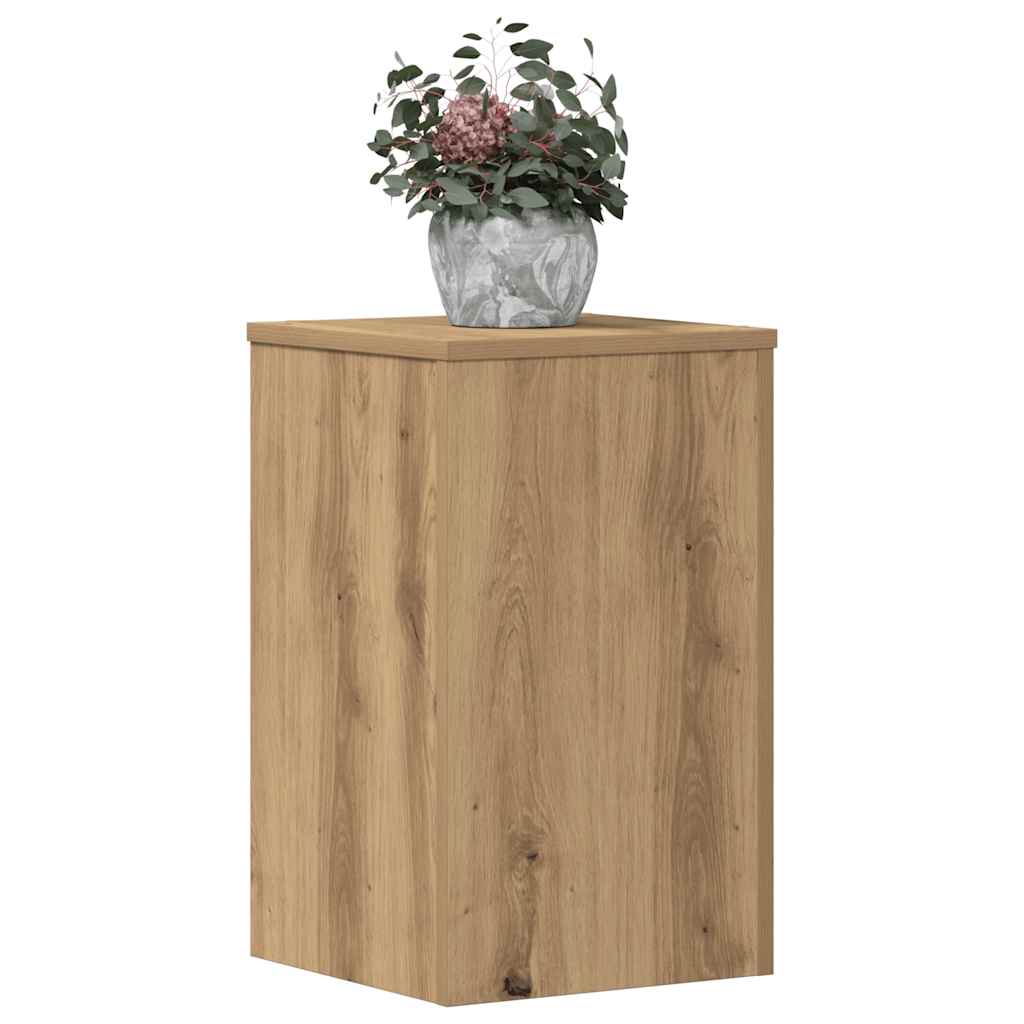 Plant Stands 2 pcs Artisan Oak 30x30x50 cm Engineered wood