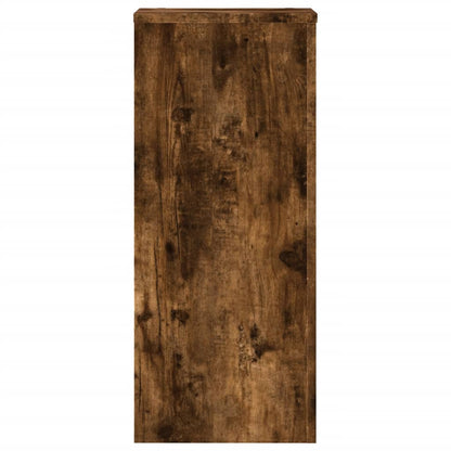 Plant Stands 2 pcs Smoked Oak 30x30x70 cm Engineered wood