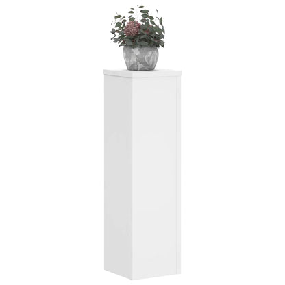 Plant Stands 2 pcs White 17x17x60 cm Engineered Wood