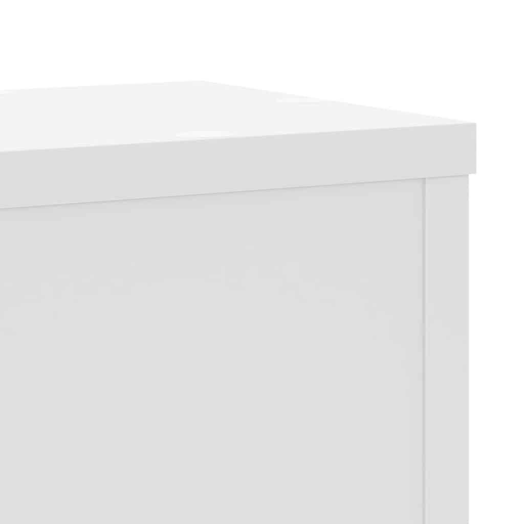 Plant Stand 2 pcs White 17 x 17 x 60 cm Engineered Wood