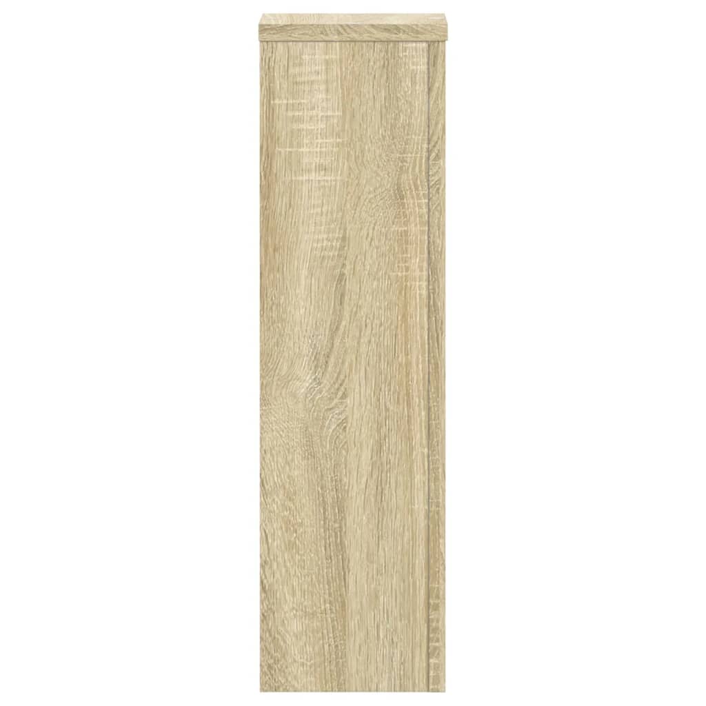 Plant Stands 2 pcs Sonoma Oak 17x17x60 cm Engineered Wood