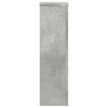 Plant Stands 2 pcs Concrete Grey 17x17x60 cm Engineered Wood