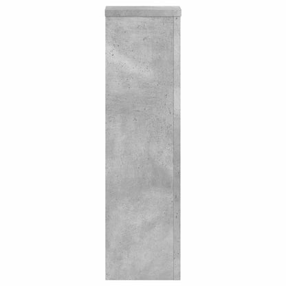 Plant Stands 2 pcs Concrete Grey 17x17x60 cm Engineered Wood
