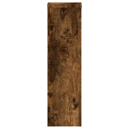 Plant Stands 2 pcs Smoked Oak 17x17x60 cm Engineered Wood