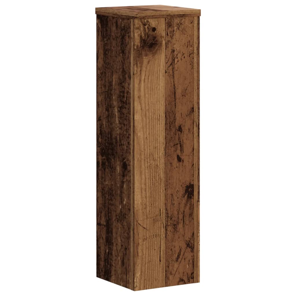 Plant Stands 2 pcs Old Wood 17x17x60 cm Engineered Wood