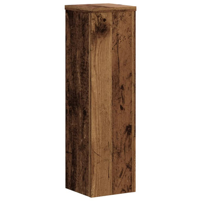 Plant Stands 2 pcs Old Wood 17x17x60 cm Engineered Wood