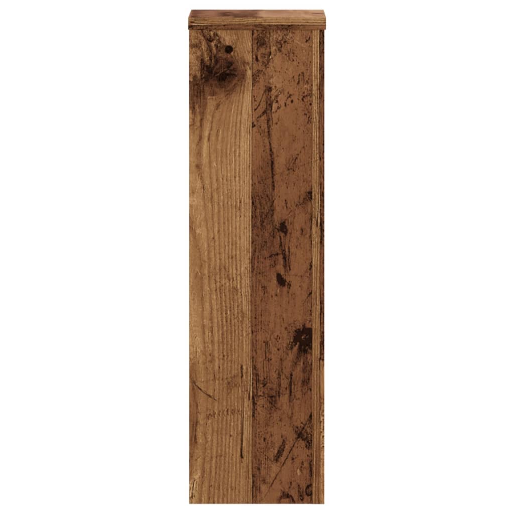 Plant Stands 2 pcs Old Wood 17x17x60 cm Engineered Wood