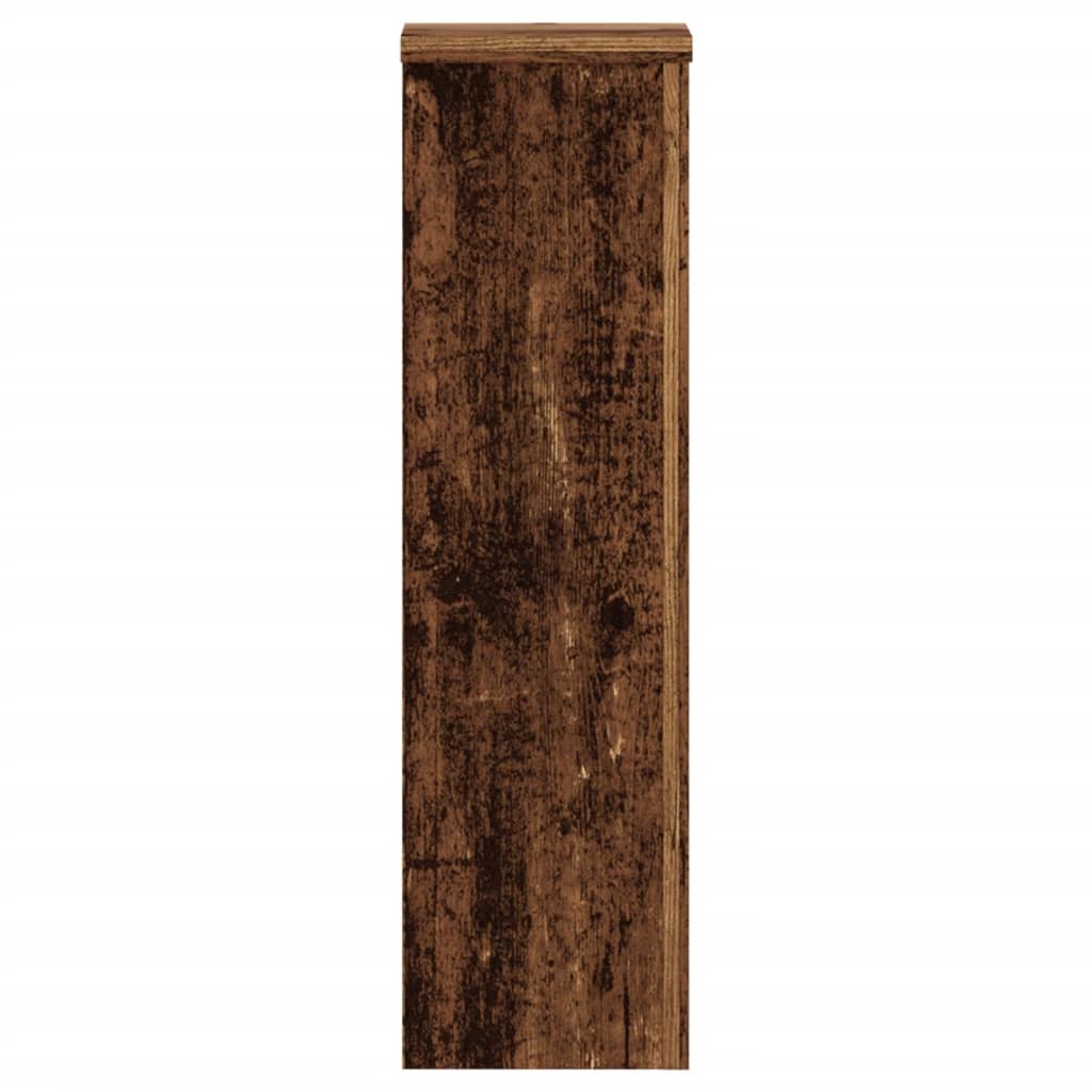 Plant Stands 2 pcs Old Wood 17x17x60 cm Engineered Wood
