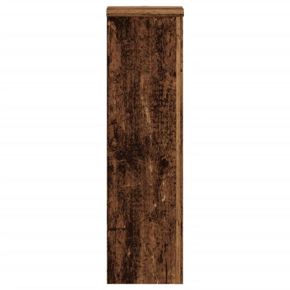 Plant Stands 2 pcs Old Wood 17x17x60 cm Engineered Wood