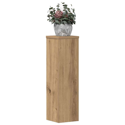 Plant Stands 2 pcs Artisan Oak 17x17x60 cm Engineered Wood