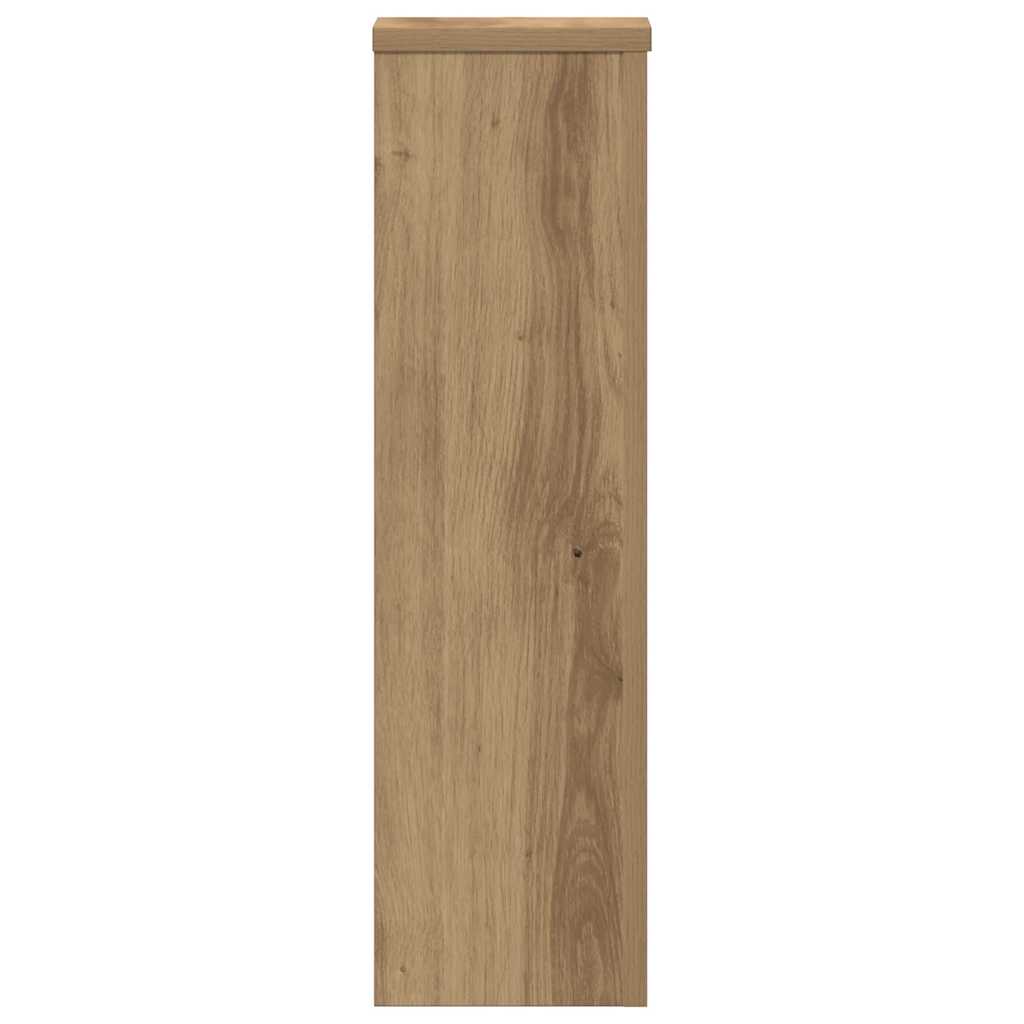 Plant Stands 2 pcs Artisan Oak 17x17x60 cm Engineered Wood