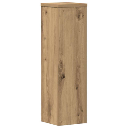 Plant Stands 2 pcs Artisan Oak 17x17x60 cm Engineered Wood