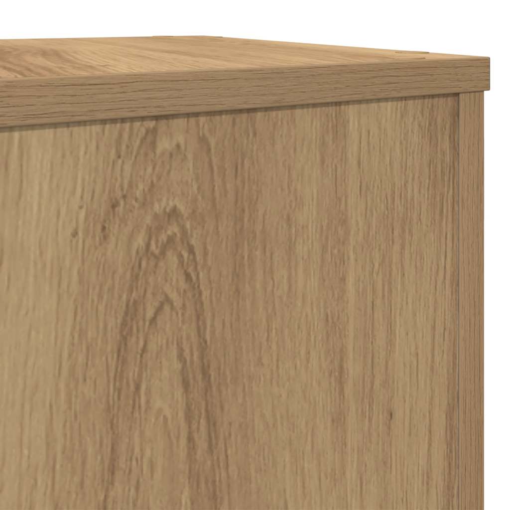 Plant Stands 2 pcs Artisan Oak 17x17x60 cm Engineered Wood