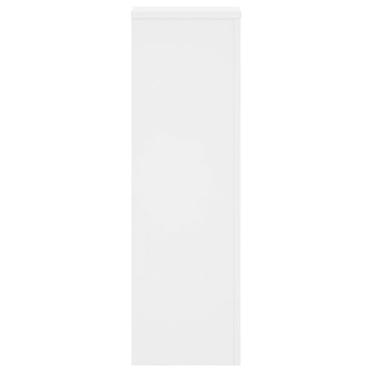 Plant Stands 2 pcs White 25x25x80 cm Engineered Wood