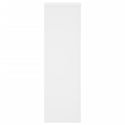 Plant Stands 2 pcs White 25x25x80 cm Engineered Wood