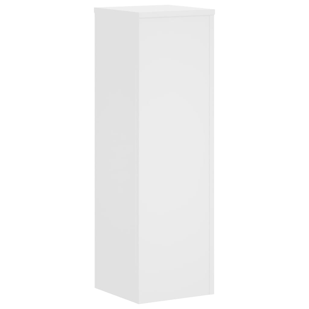 Plant Stands 2 pcs White 25x25x80 cm Engineered Wood