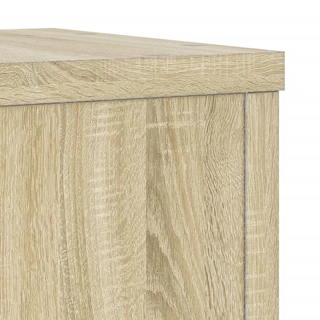 Plant Stands 2 pcs Sonoma Oak 25x25x80 cm Engineered Wood