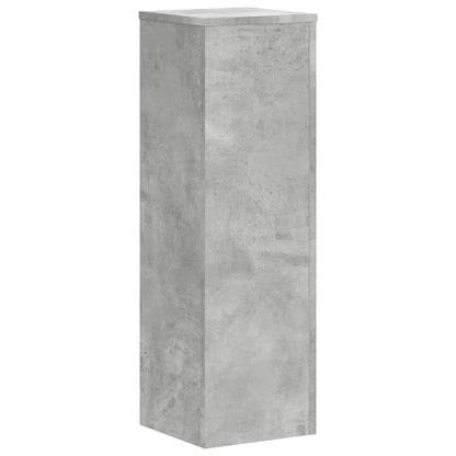 Plant Stands 2 pcs Concrete Grey 25x25x80 cm Engineered Wood