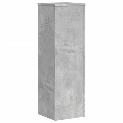 Plant Stands 2 pcs Concrete Grey 25x25x80 cm Engineered Wood