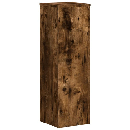 Plant Stands 2 pcs Smoked Oak 25x25x80 cm Engineered Wood