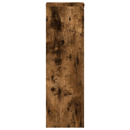 Plant Stands 2 pcs Smoked Oak 25x25x80 cm Engineered Wood