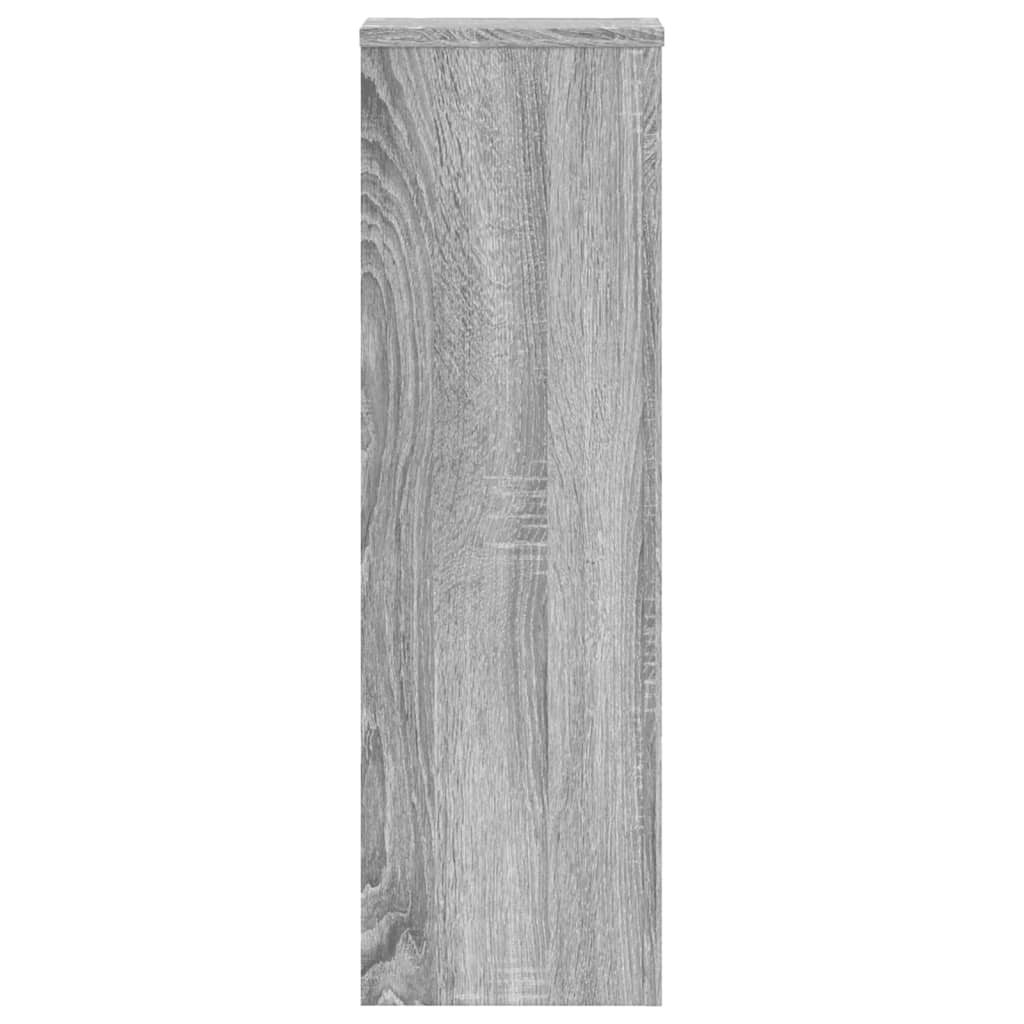Plant Stands 2 pcs Grey Sonoma 25x25x80 cm Engineered Wood