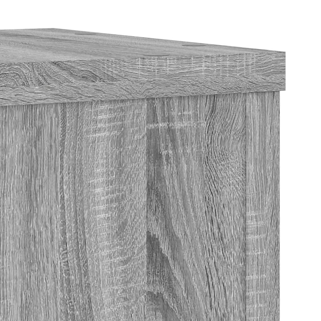 Plant Stands 2 pcs Grey Sonoma 25x25x80 cm Engineered Wood