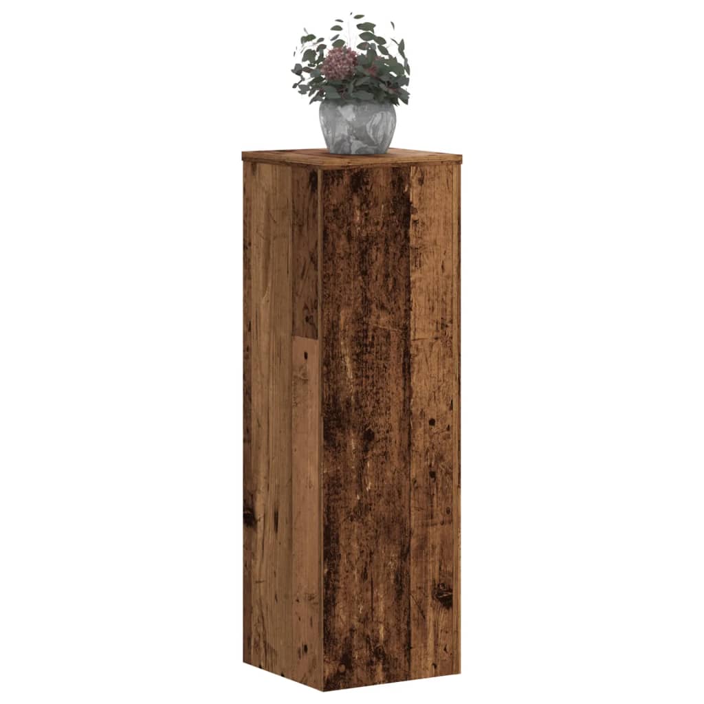 Plant Stands 2 pcs Old Wood 25x25x80 cm Engineered Wood