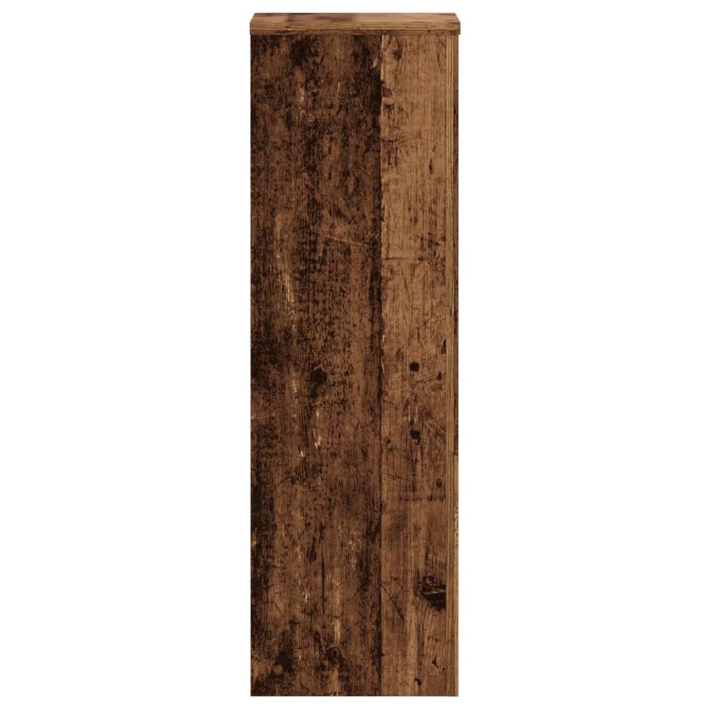 Plant Stands 2 pcs Old Wood 25x25x80 cm Engineered Wood