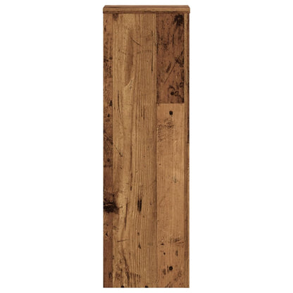Plant Stands 2 pcs Old Wood 25x25x80 cm Engineered Wood