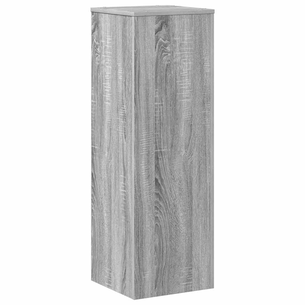 Plant Stand Grey Sonoma 33x33x100 cm Engineered Wood
