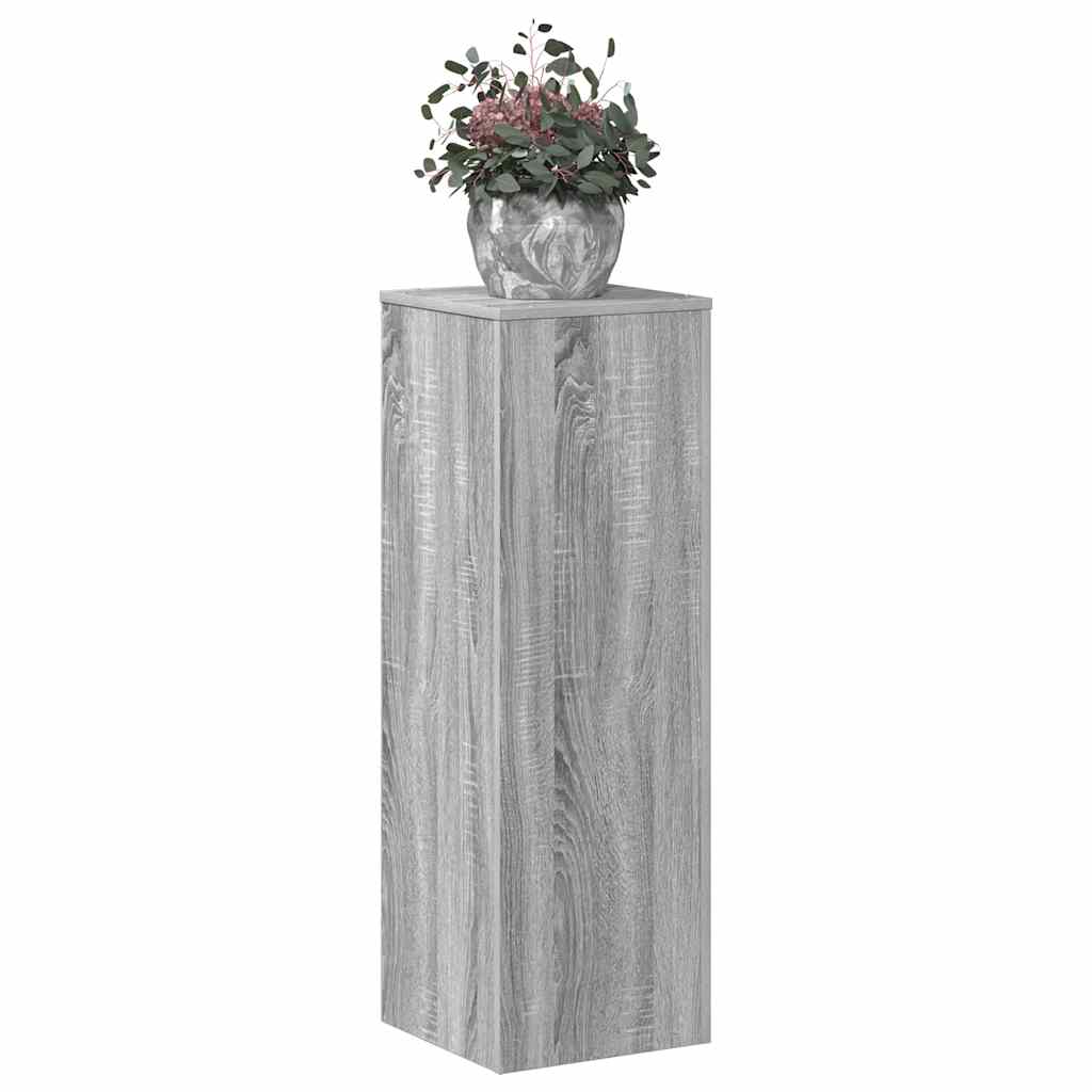 Plant Stand Grey Sonoma 33x33x100 cm Engineered Wood
