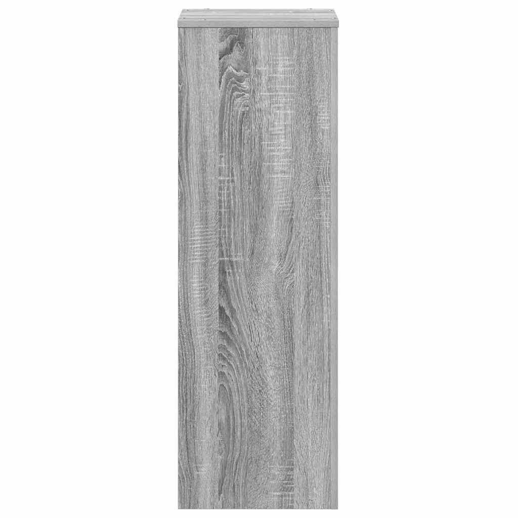 Plant Stand Grey Sonoma 33x33x100 cm Engineered Wood