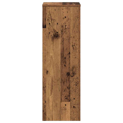 Plant Stand Old Wood 33x33x100 cm Engineered Wood