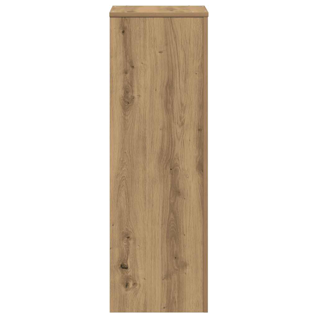 Plant Stand Artisan Oak 33x33x100 cm Engineered Wood