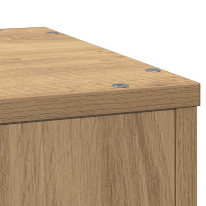 Plant Stand Artisan Oak 33x33x100 cm Engineered Wood