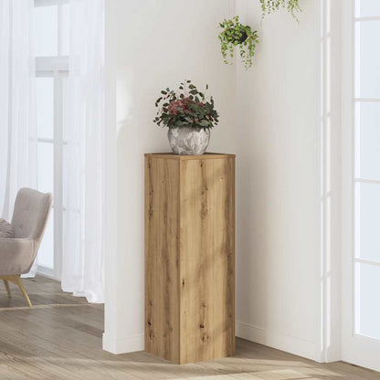 Plant Stand Artisan Oak 33x33x100 cm Engineered Wood