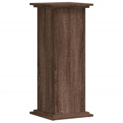 Plant Stand Brown Oak 33x33x80 cm Engineered Wood
