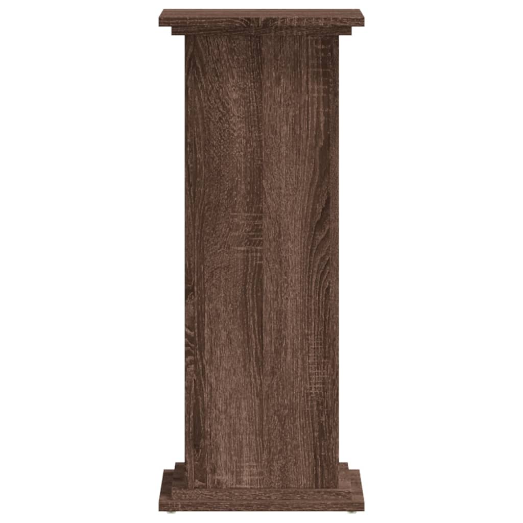 Plant Stand Brown Oak 33x33x80 cm Engineered Wood