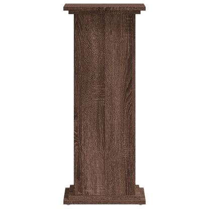 Plant Stand Brown Oak 33x33x80 cm Engineered Wood