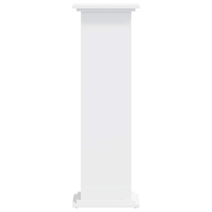 Plant Stand White 33x33x100 cm Engineered Wood